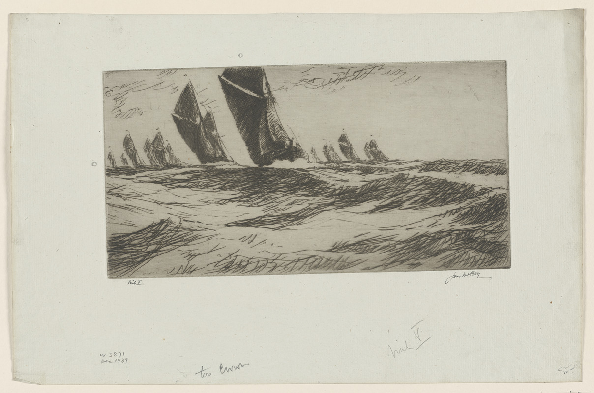 The Thames barge race: The Sarah winning