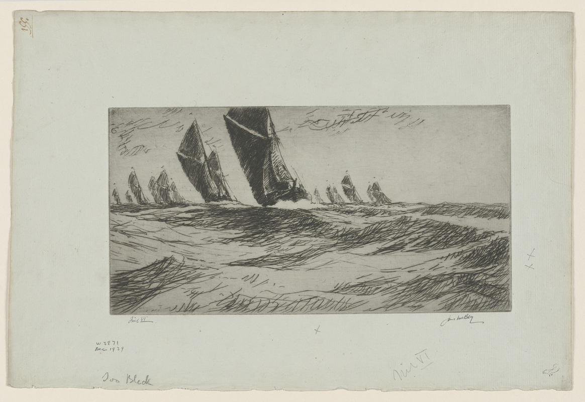 The Thames barge race: The Sarah winning