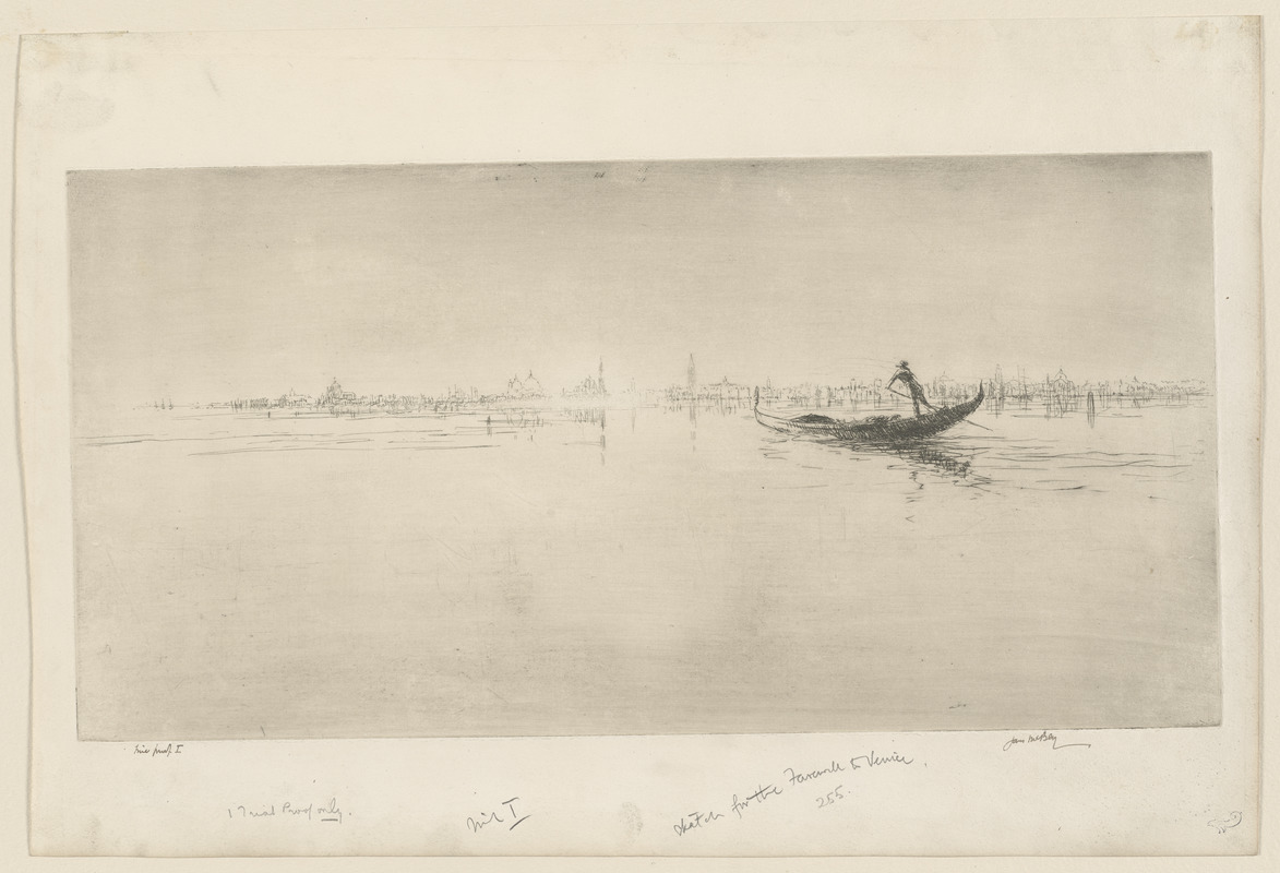 Sketch for the "Farewell to Venice"