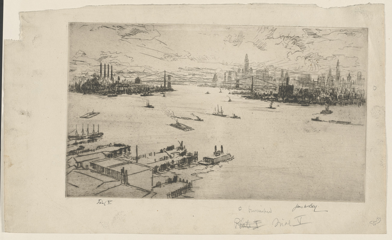 East River, sunset