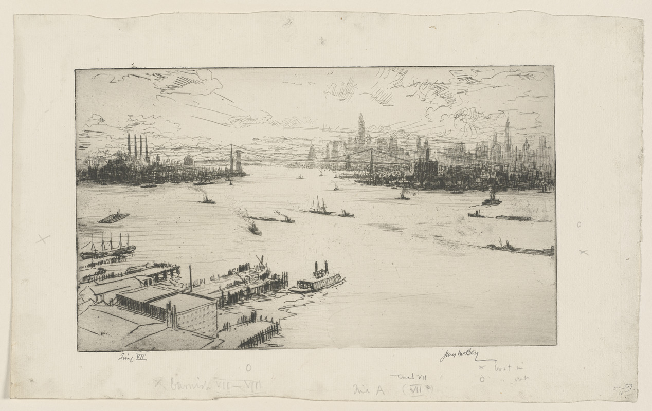 East River, sunset