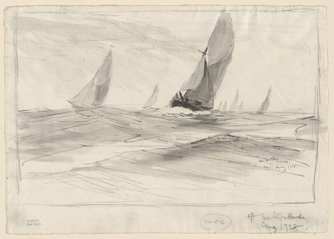 The Thames barge race: The Sarah winning