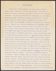 Herbert Brutus Ehrmann Papers, 1906-1970. Sacco-Vanzetti. Comments on decisions, reports etc. Box 11, Folder 3, Harvard Law School Library, Historical & Special Collections