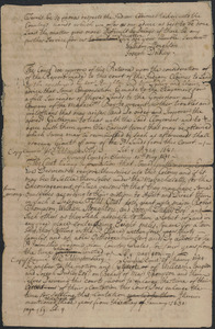 Copy of the record of the general court in relation to the settlement of claims, by Indians and others, to land in the Nipmug country, and making a grant of portions of those lands to William Stoughton and Joseph Dudley, 1681 May 11 to 1685 May 27