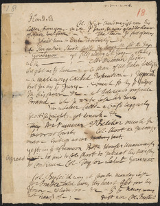Letter from John Cotton to an unknown recipient, 1716 June 7