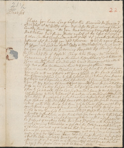 Letter from John Callender to Nathan Prince, Cambridge, 1731 September 29
