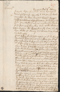 Letter from John Callender, Newport, to Nathan Prince, Cambridge, 1732 October 6