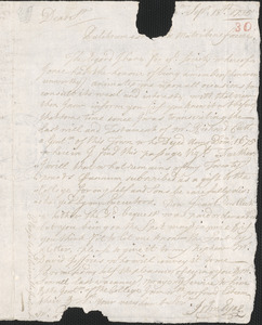Letter from John Eyre to Nathan Prince, Cambridge, 1735 September 18