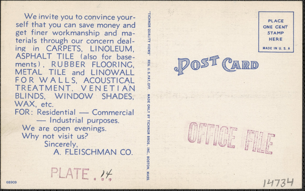 A. Fleischman Company, 12585 Gratiot Avenue, 1/2 mile east of Connors, Detroit, Michigan