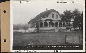 Walter L. Hegg, Estate, house, Hubbardston, Mass., Apr. 29, 1937