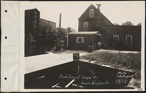 Ware Woolen Co., pond level gage #1, Ware, Mass., Jun. 8, 1928