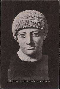 689. Archaïc head of Apollo, A. M. Athens