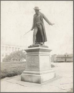 Massachusetts, Boston, Colonel Prescott statue at Bunker Hill, W. W. Story, sculptor