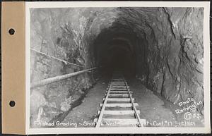 Contract No. 17, West Portion, Wachusett-Coldbrook Tunnel, Rutland, Oakham, Barre, finished grading, Shaft 6 west looking east, Rutland, Mass., Dec. 3, 1929