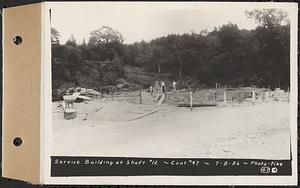 Contract No. 47, Service Building and Head House at Shaft 12, Quabbin Aqueduct, Greenwich, service building at Shaft 12, Hardwick, Mass., Jul. 8, 1936