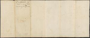 Herring Pond and Black Ground Accounts, 1812-1813