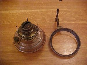 Bracket with lamp base