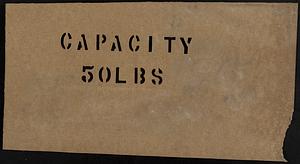 Capacity 50 lbs. Barrel Stencil