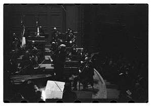 Orchestra performance, Boston Symphony Hall