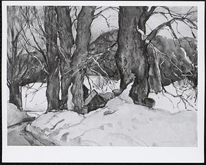 Syrup time by W. Lester Stevens, watercolor