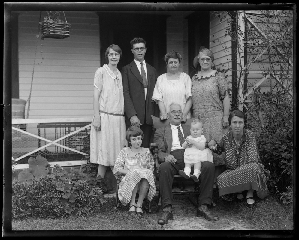 Clarence Reynolds & folks at Falmouth, undated