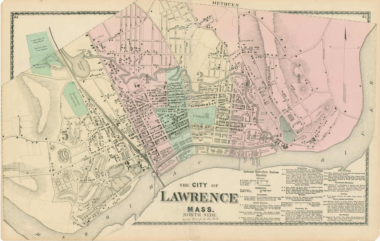 The city of Lawrence, Mass