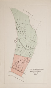 City of Lawrence, precincts 1 & 2, ward 1