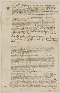 Mortgage deed from Joshua Child to Edmund Wheeler for 10 acres land and buildings in Lincoln, and another ½ acre land in consideration of 73£ 17/ 4p.