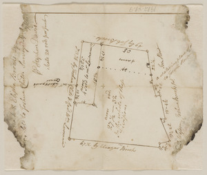Plan of land in Lincoln conveyed from Brooks to Child, April 25, 1768