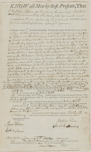 Deed of Bulkley Adams to Joshua Child for 17 acres land in Lincoln, in consideration of 78£