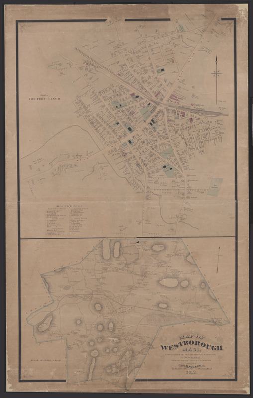 Map of Westborough, Mass.