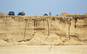 Wasque - New Erosion on bluff near Schifter house