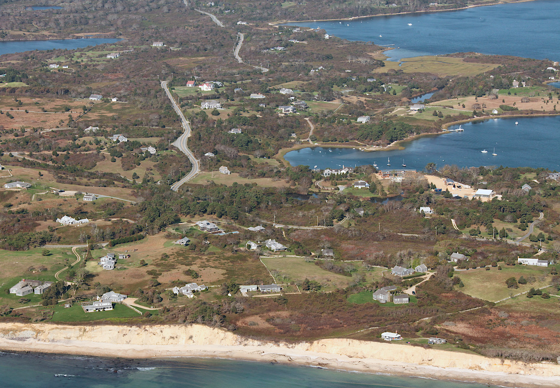Quitsa Road to Aquinnah Houses Digital Commonwealth