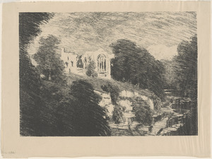 Eggleston Abbey, from the river