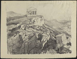 The Temple of Concord on the wall, from without, Girgenti