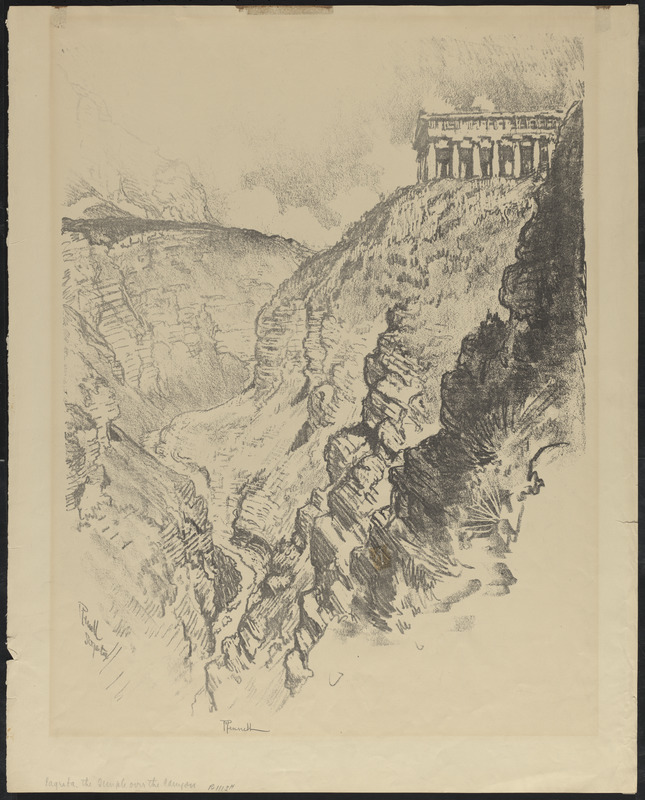 Temple over the cañon, Segesta