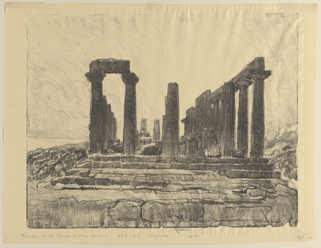 Columns of the Temple of Juno, Girgenti