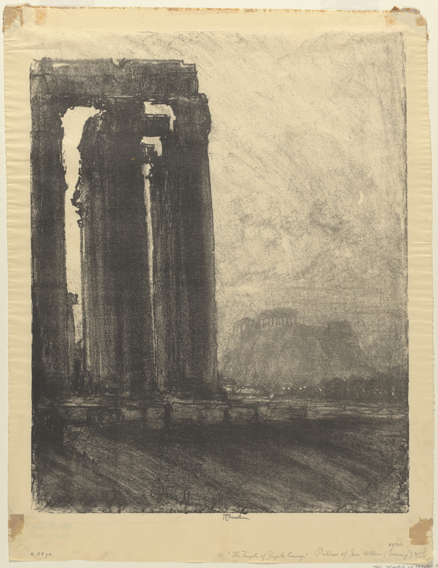 Temple of Jupiter, evening