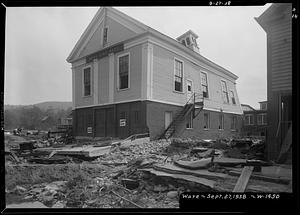 Fire station, front of west side, Ware, Mass., Sep 27, 1938