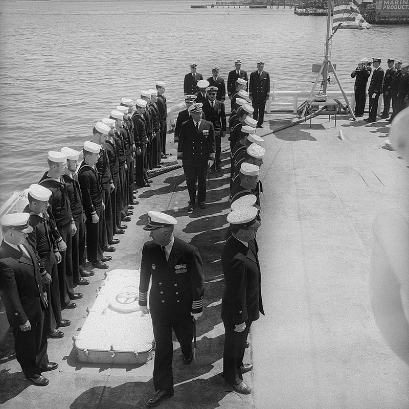Change of command on USCGC Yakutat (WAVP380) Digital Commonwealth