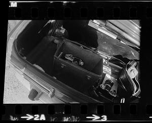 Photographic equipment in car trunk