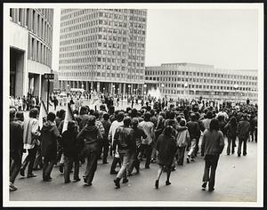 Marching towards Gov. Center