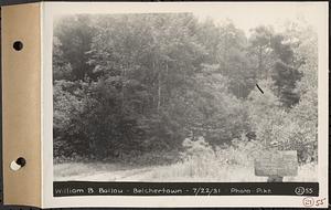 Contract No. 21, Portion of Ware-Belchertown Highway, Ware and Belchertown, land of William B. Ballou, Plan No. S-4, Belchertown, Mass., Jul. 22, 1931
