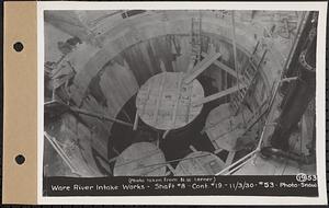 Contract No. 19, Dam and Substructure of Ware River Intake Works at Shaft 8, Wachusett-Coldbrook Tunnel, Barre, Ware River Intake Works, Shaft 8, Barre, Mass., Nov. 3, 1930