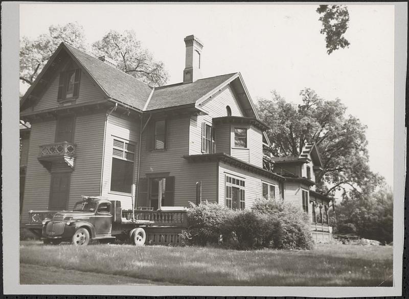 Zenas Marshal Crane residence when being taken down in 1944