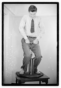A man using an unidentified device