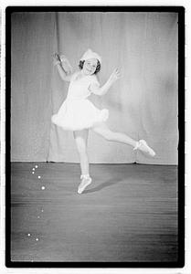 Girl ballet dancer in costume