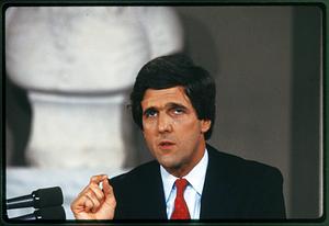 Boston 1984: John Kerry debates at Faneuil Hall during Senate run