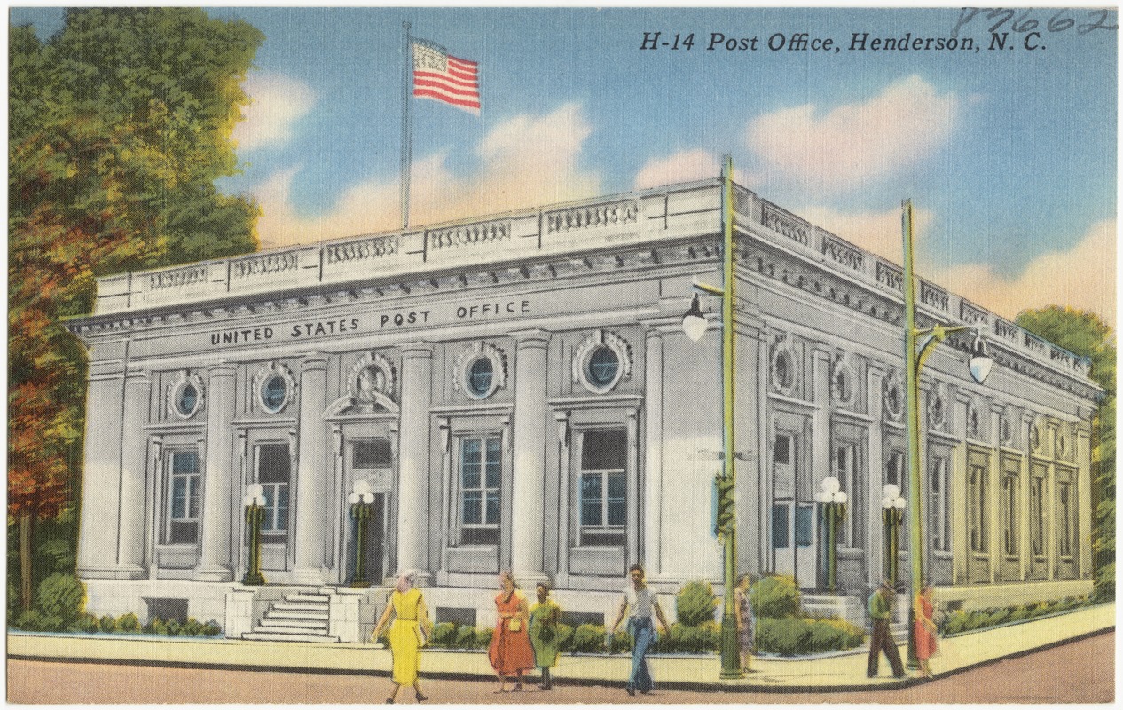 H-14. Post office, Henderson, N. C.