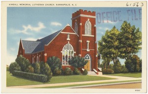 Kimball Memorial Lutheran Church, Kannapolis, N. C.